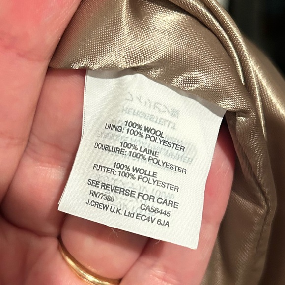 JCrew Parke Topcoat Size 14 - Camel - Picture 6 of 9